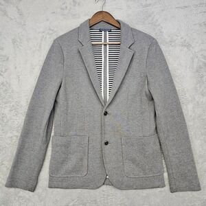 Zara Light Gray Blazer with Striped Interior